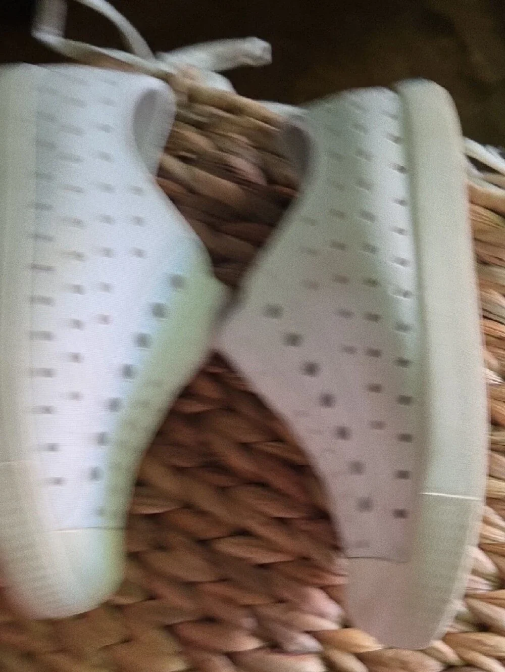 Native White Perforated Slip-Ons